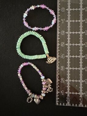 Bracelets Charm Bracelet Western Themed Set Stone And Glass Beads Enamel Charm